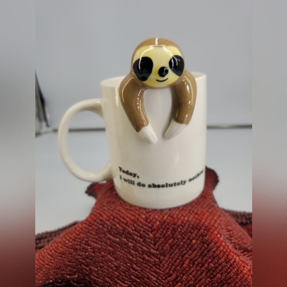 Decodyne Funny Sloth Coffee Mug - Cute Sloth Gift (C24)